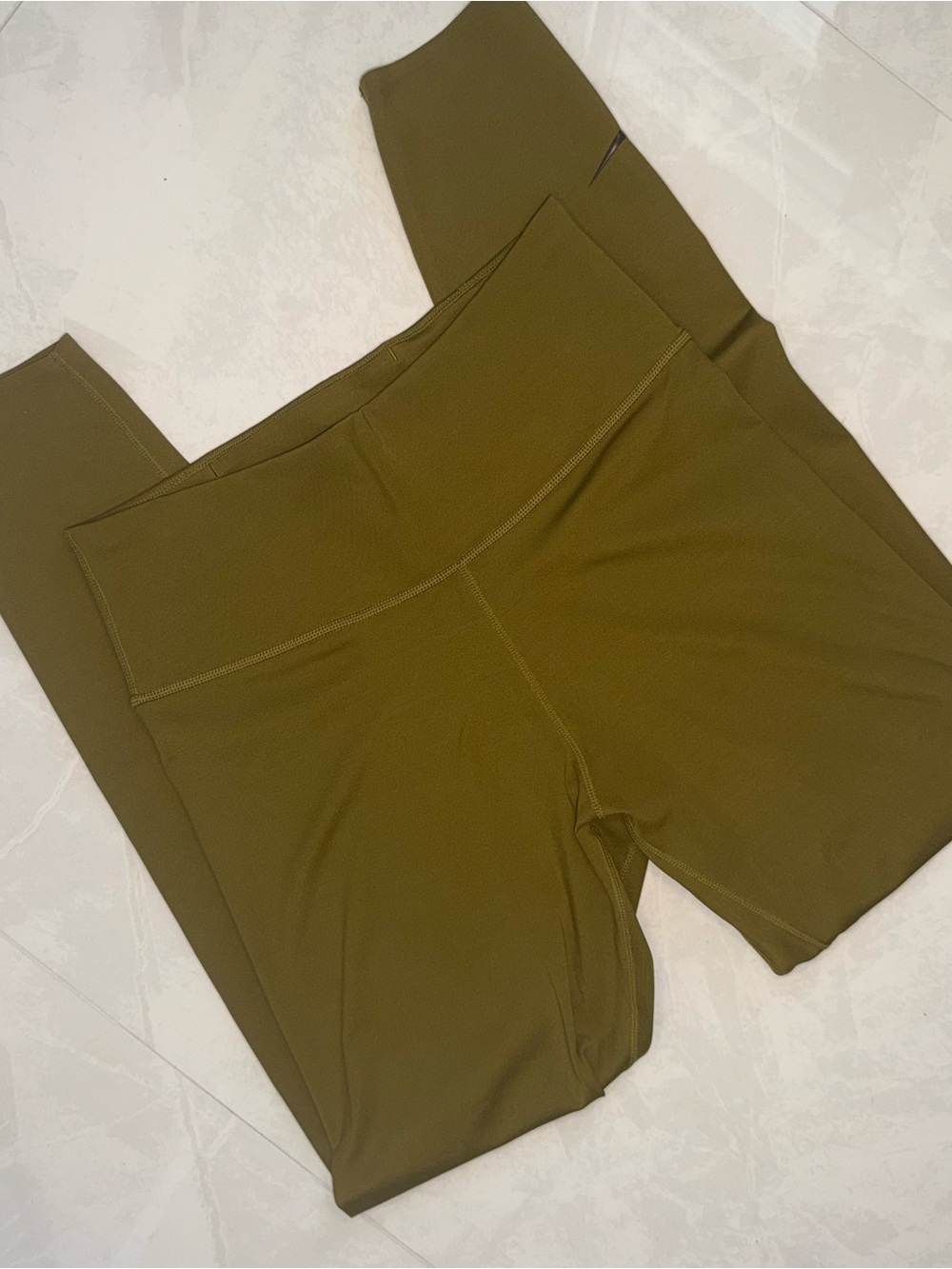 Nike Olive Green High-Waist Leggings